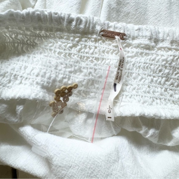 New Free People Lovey Maxi Dress Long Crochet Lace Summer Spring Cotton White - Picture 13 of 13